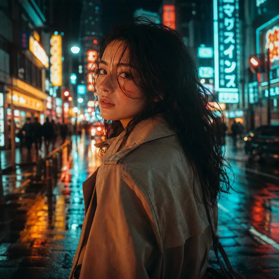Portrait on a city street